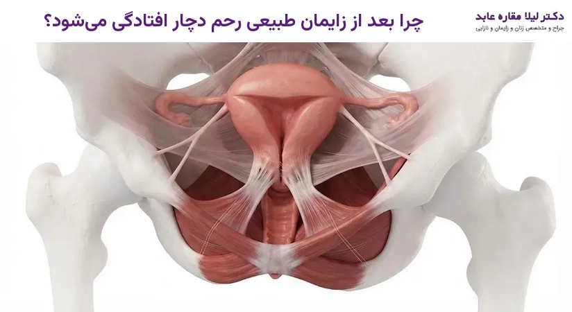 چرا بعد از زایمان طبیعی رحم دچار افتادگی می‌شود؟