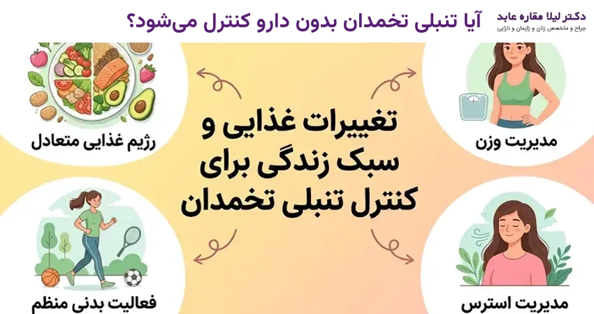 آیا تنبلی تخمدان بدون دارو کنترل می‌شود؟