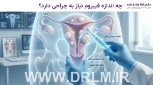 چه اندازه فیبروم نیاز به جراحی دارد؟